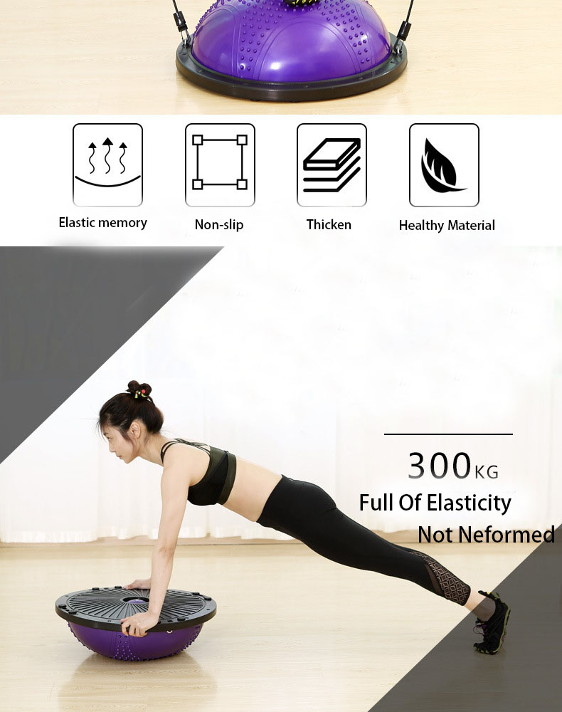 Bosu Ball Balance - Boule d'hémisphère de Yoga à demi-cúpula