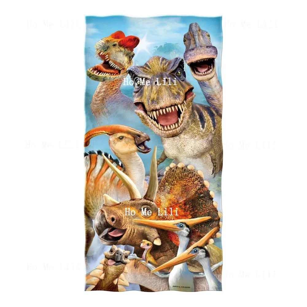Yoga Fitness World - Dinosaur World-Serviette à séchage rapide, peut