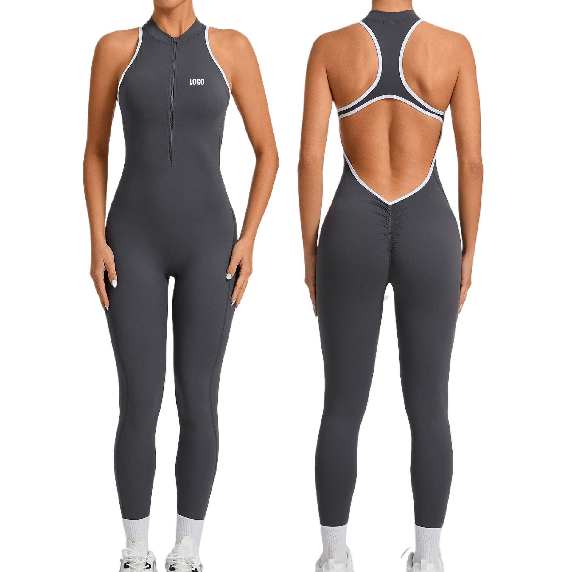 Yoga Fitness Logo - Combinaison de yoga pour femme avec