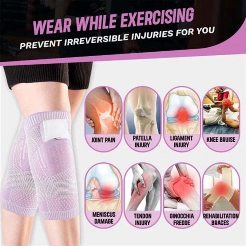 Knee Sleeve Compression - POPULAR-2 PCS Genouillères de sport unisexes,