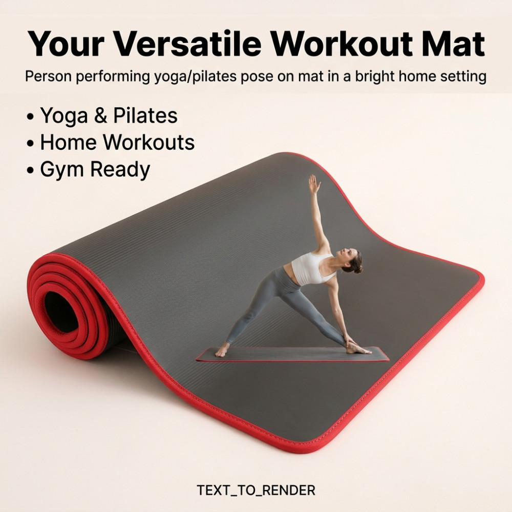 Yoga Fitness World - Tapis de yoga extra épais de