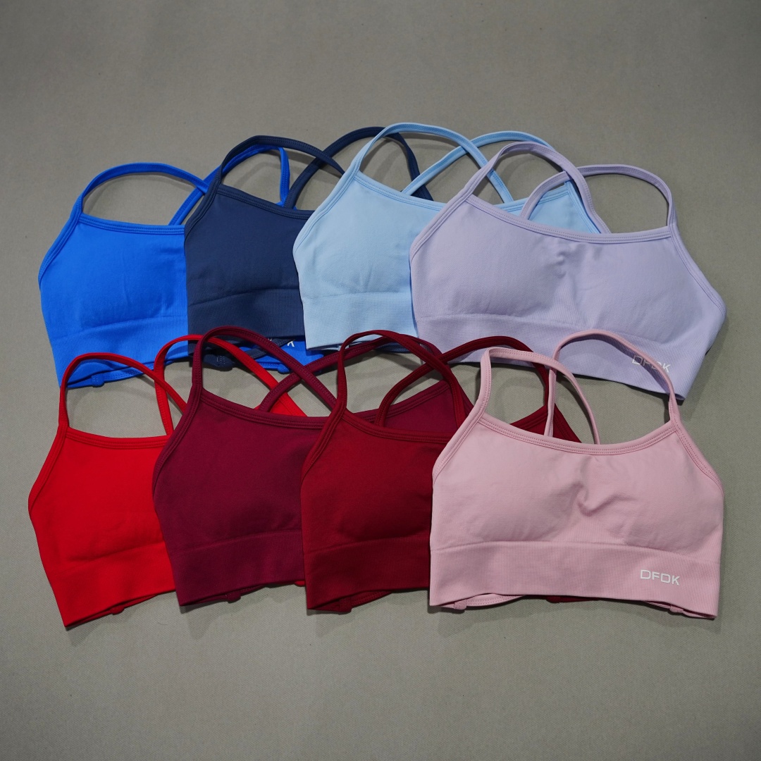 Yoga Fitness Stretching - DFDK Soutien-gorge de yoga côtelé sans