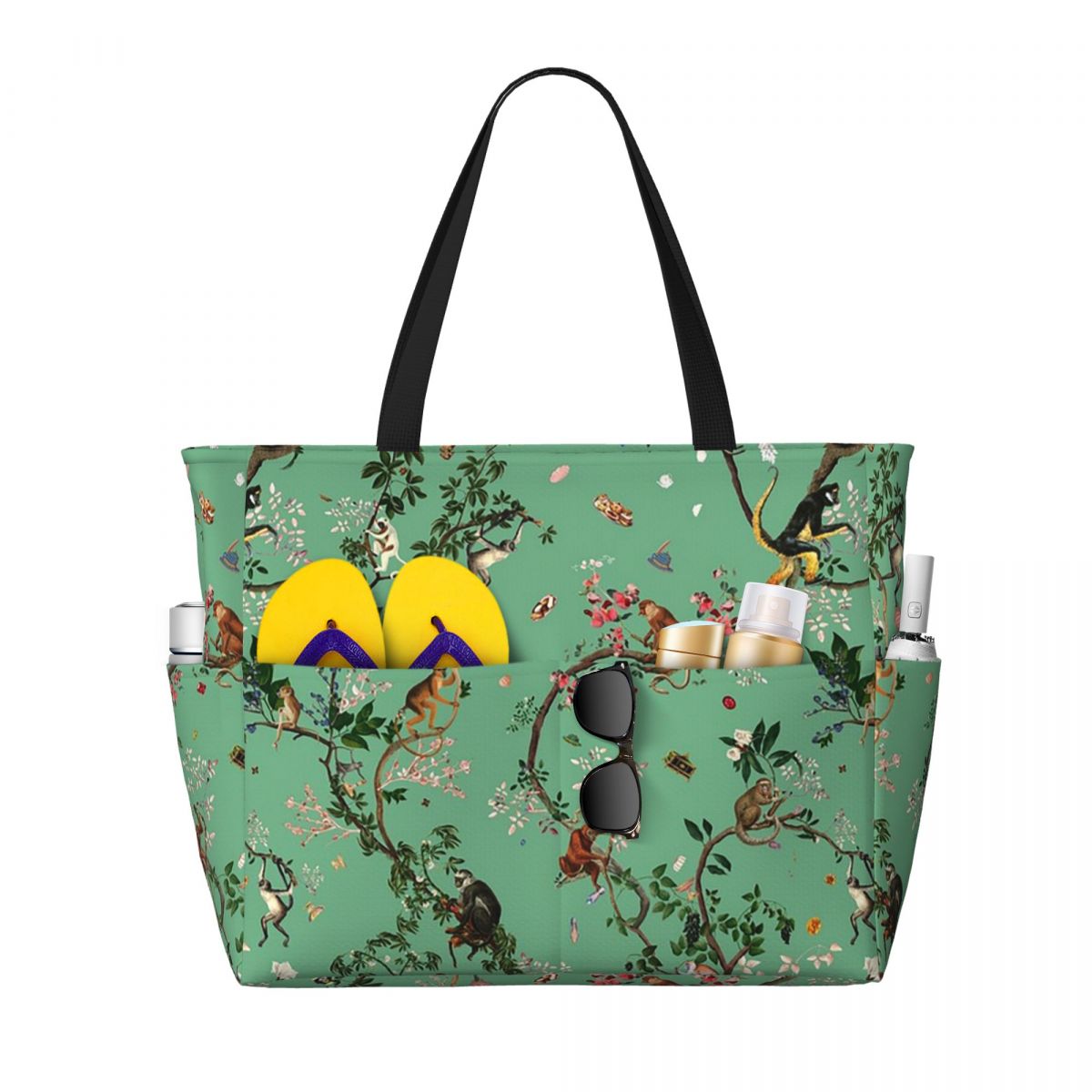 Monkey World Green Beach Tote  - Yoga Fitness World avis et prix