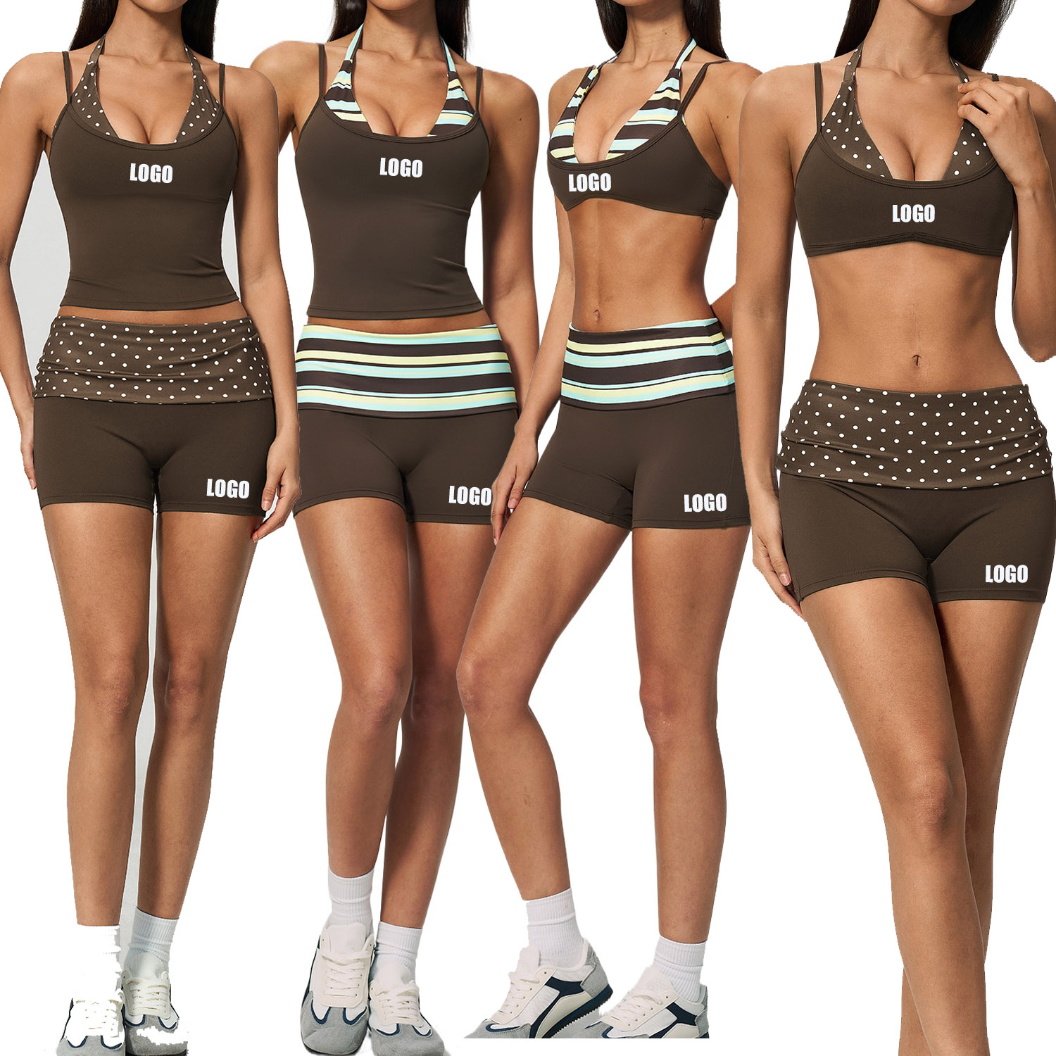 Ensemble deux pièces de sport  - Yoga Fitness Logo avis et prix