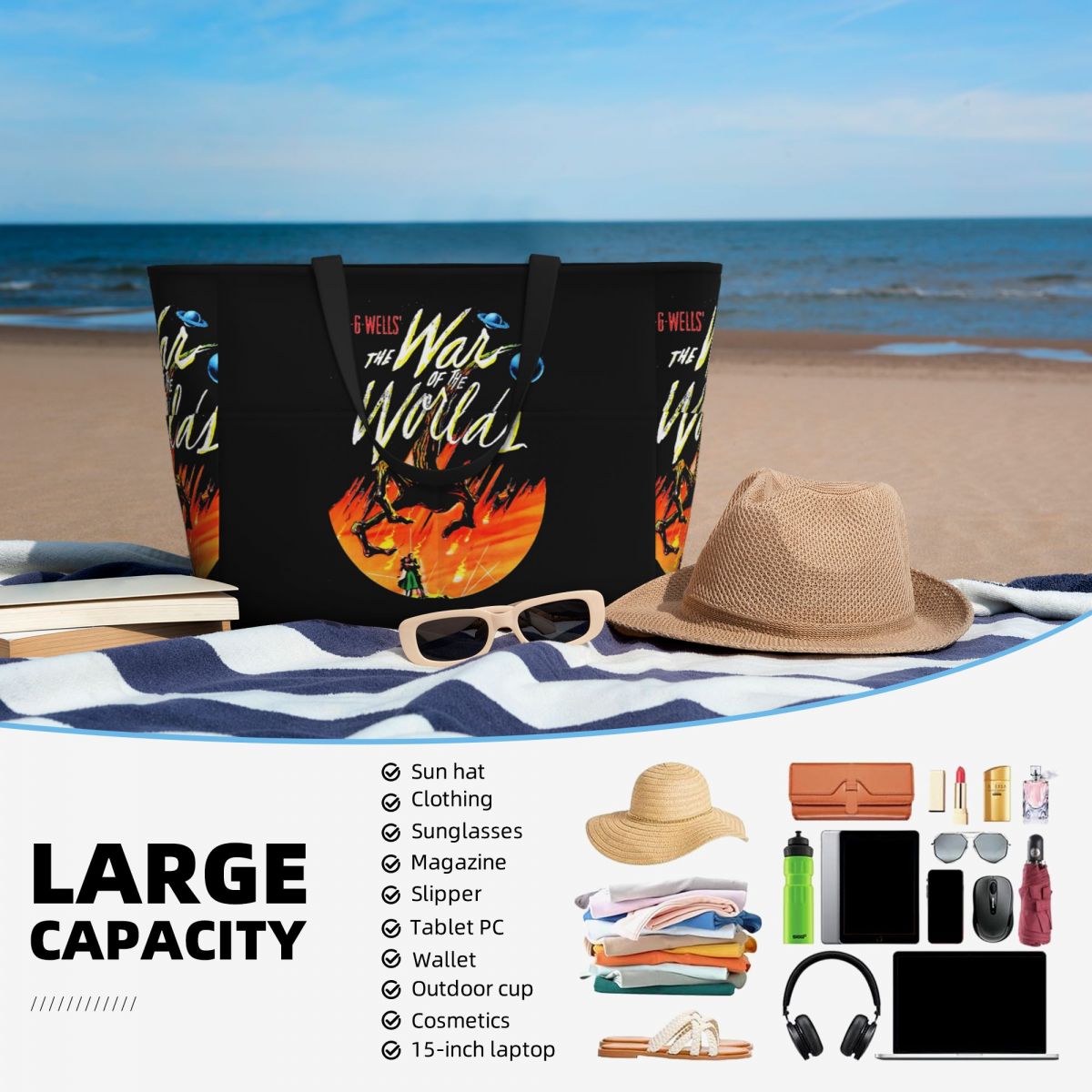 Sac fourre-tout de plage War O - Yoga Fitness World avis et prix