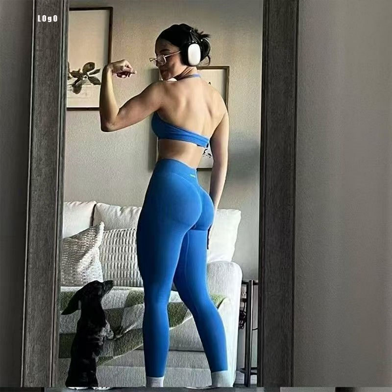 Leggings de sport sans couture - Yoga Fitness Logo Design avis et prix