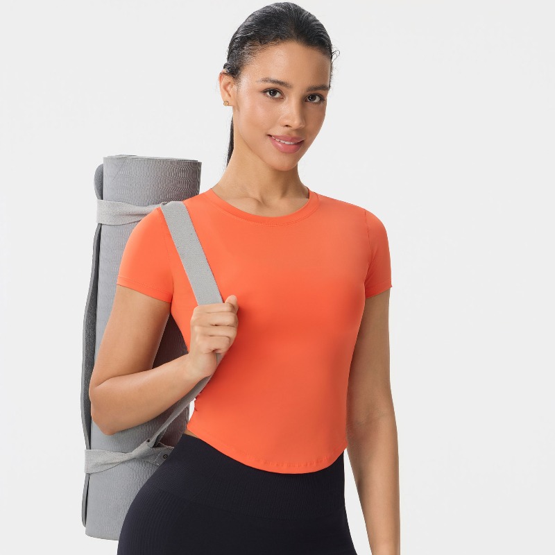 T-shirt de sport à manches cou - Yoga Fitness Top avis et prix