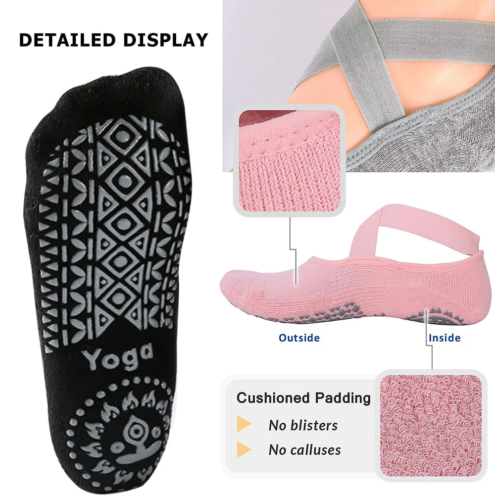 1 paire de chaussettes de yoga - Yoga Dance & Fitness Center Llc avis et prix