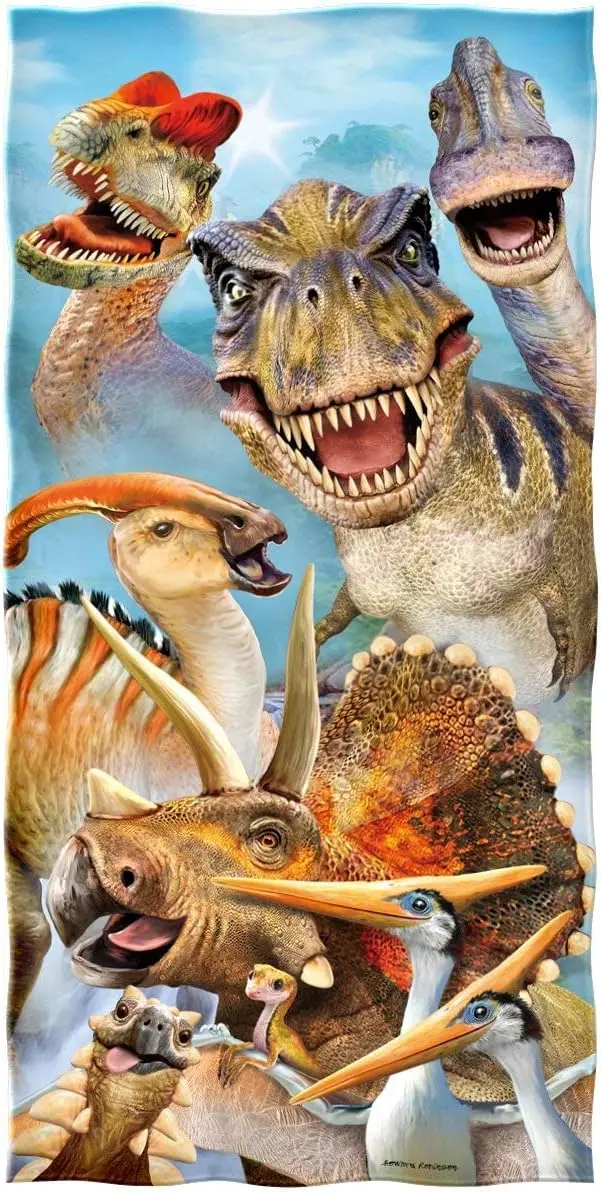 Dinosaur World-Serviette à séc - Yoga Fitness World avis et prix