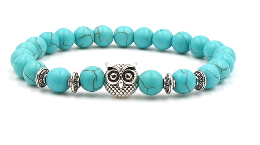 Bracelets de hibou 8mm tdft54, - Yoga Fitness Bar avis et prix
