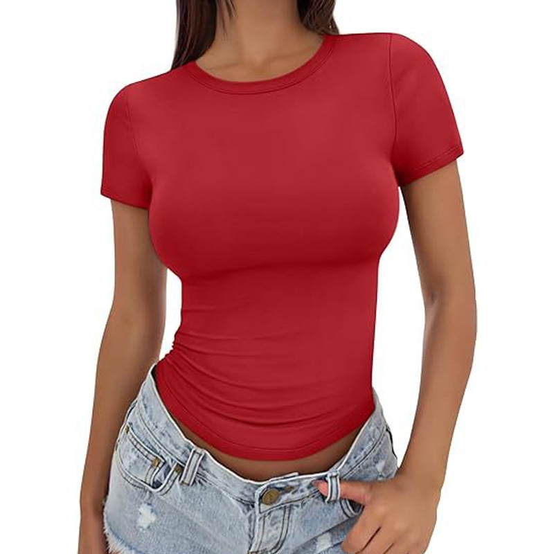 T-shirt à col rond et épaules  - Yoga Fitness Top avis et prix