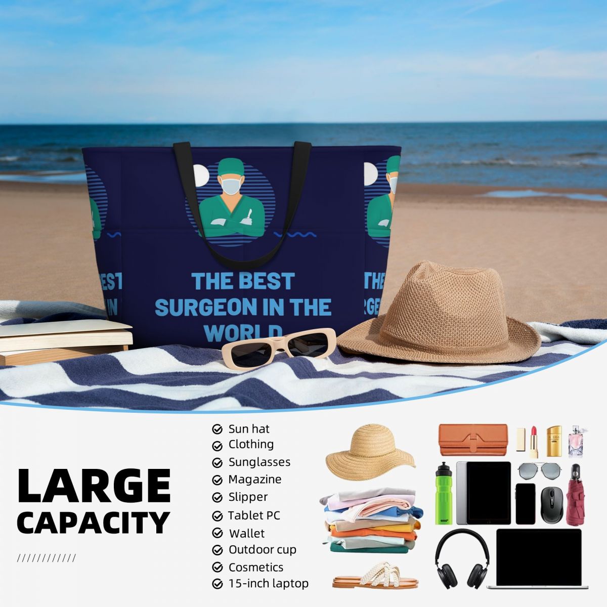 Sac fourre-tout de plage The B - Yoga Fitness World avis et prix