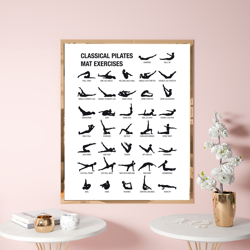 Affiche de tableau d'entraînem - Yoga Fitness Pilates avis et prix